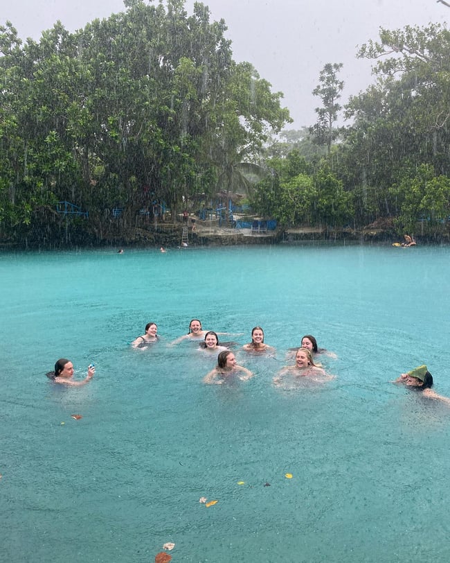 Rope Swing & Splash Right Into Vanuatu's Beyond Blue Lagoon