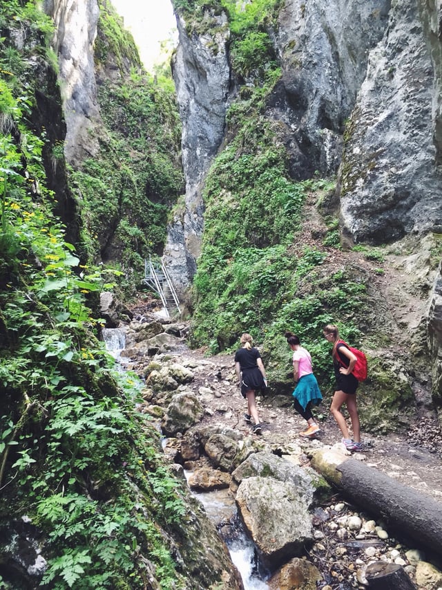 ILP Volunteers hiking in Europe