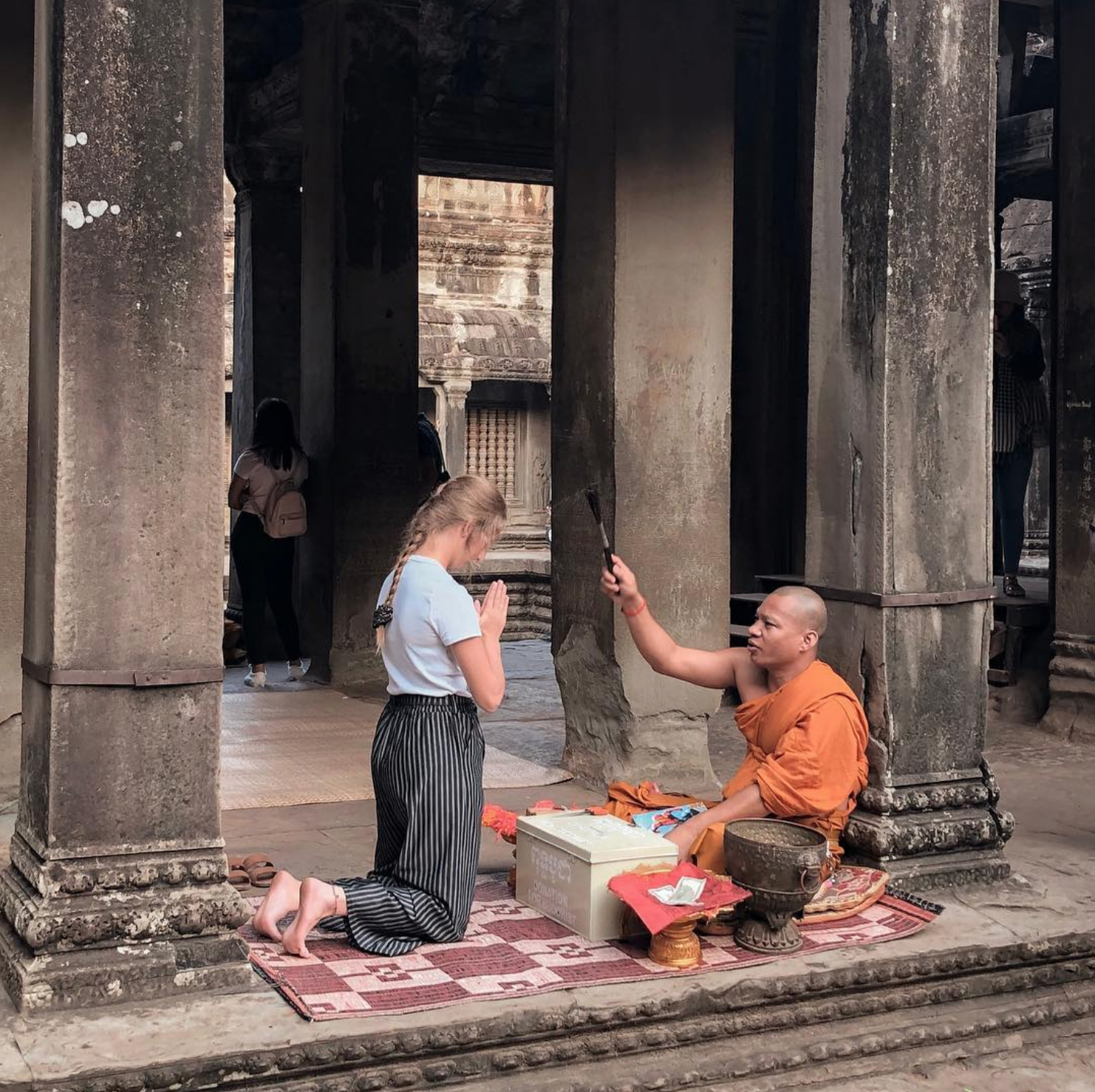 @Liz__anderson Angkor Wat Cambodia blessing from a monk-1