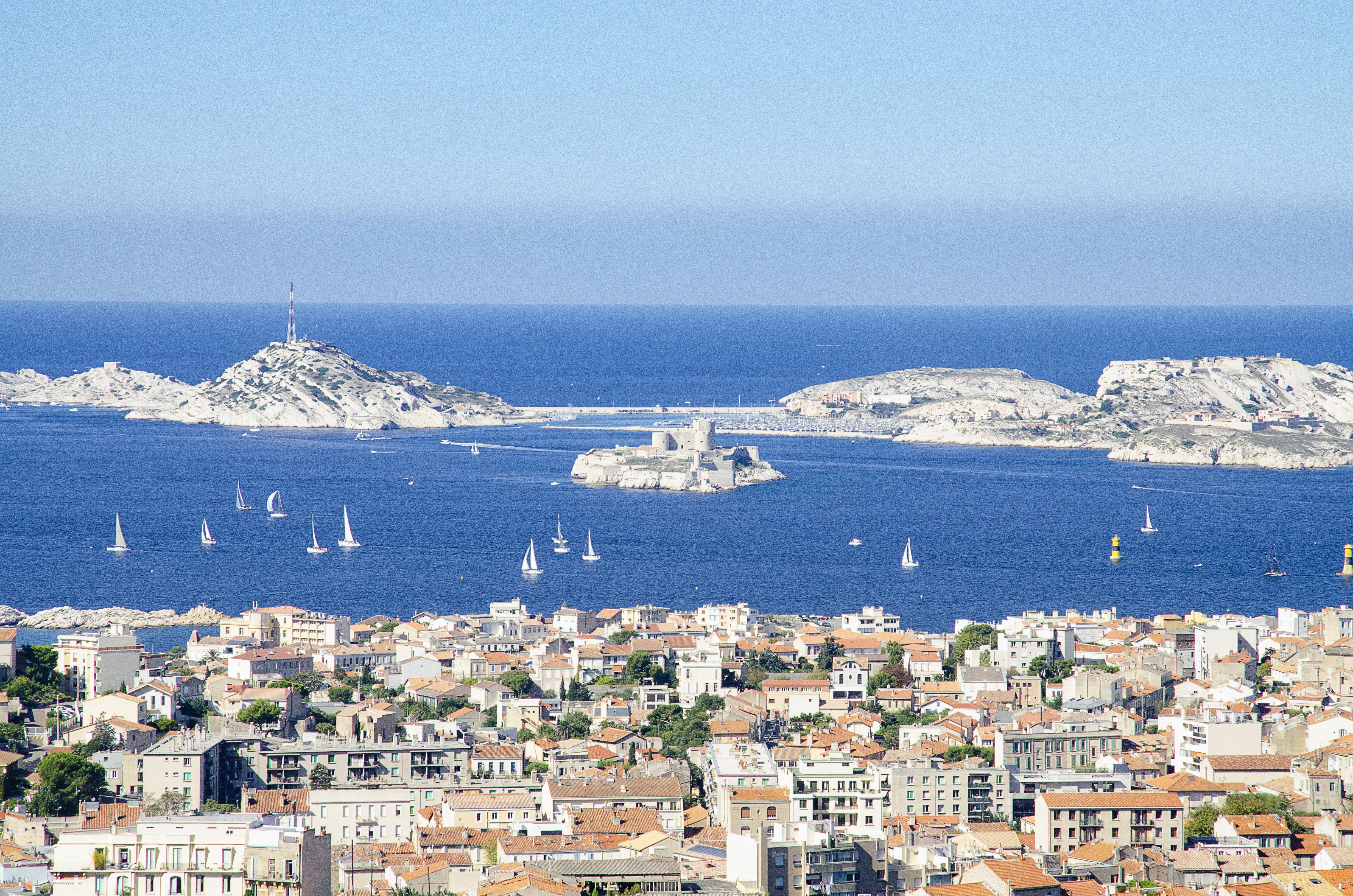 Panoramic view of Chateau d'If, Marseille