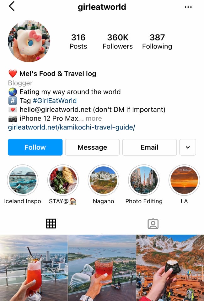 Buy Outdoor & Travel Instagram account with 116057 followers