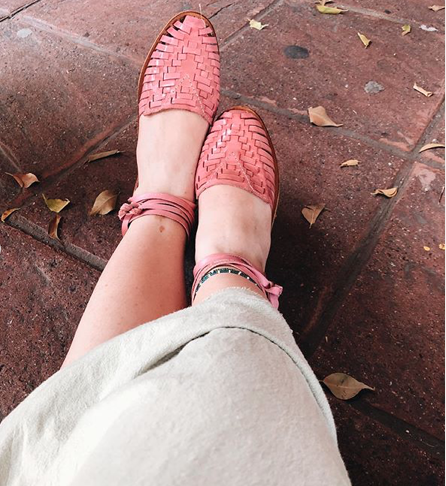 Mexican Brown Leather Huarache Sandals - Ethnic Heritage