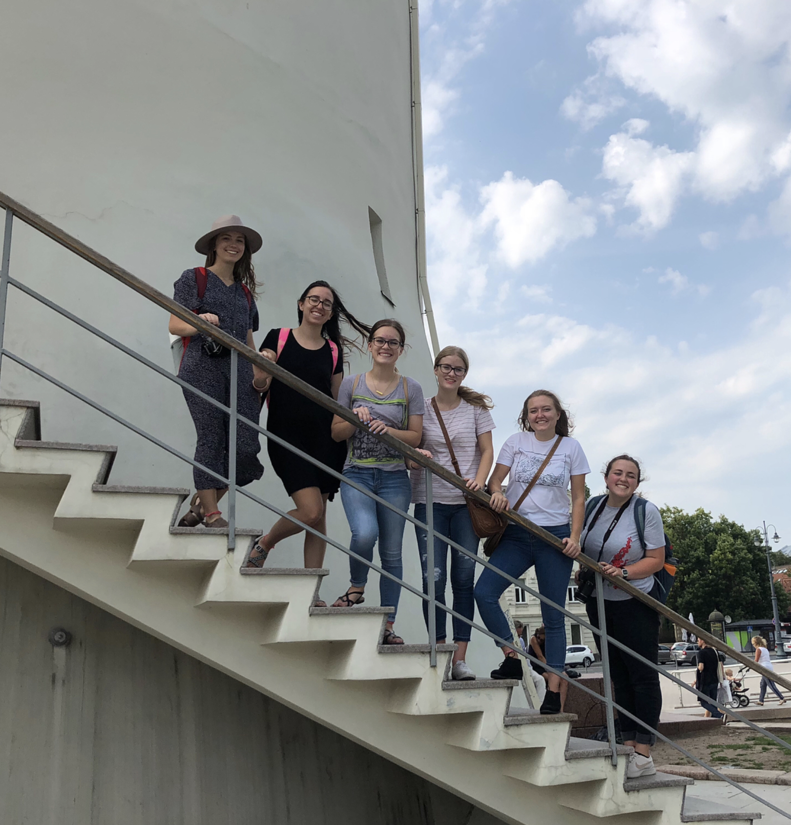 group of american teachers in lithuania