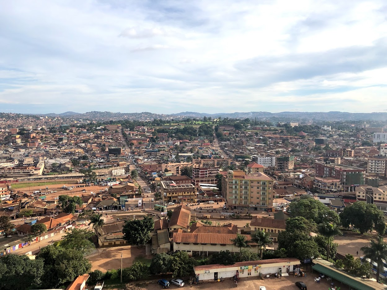 View of Kampala from the gadafi tower